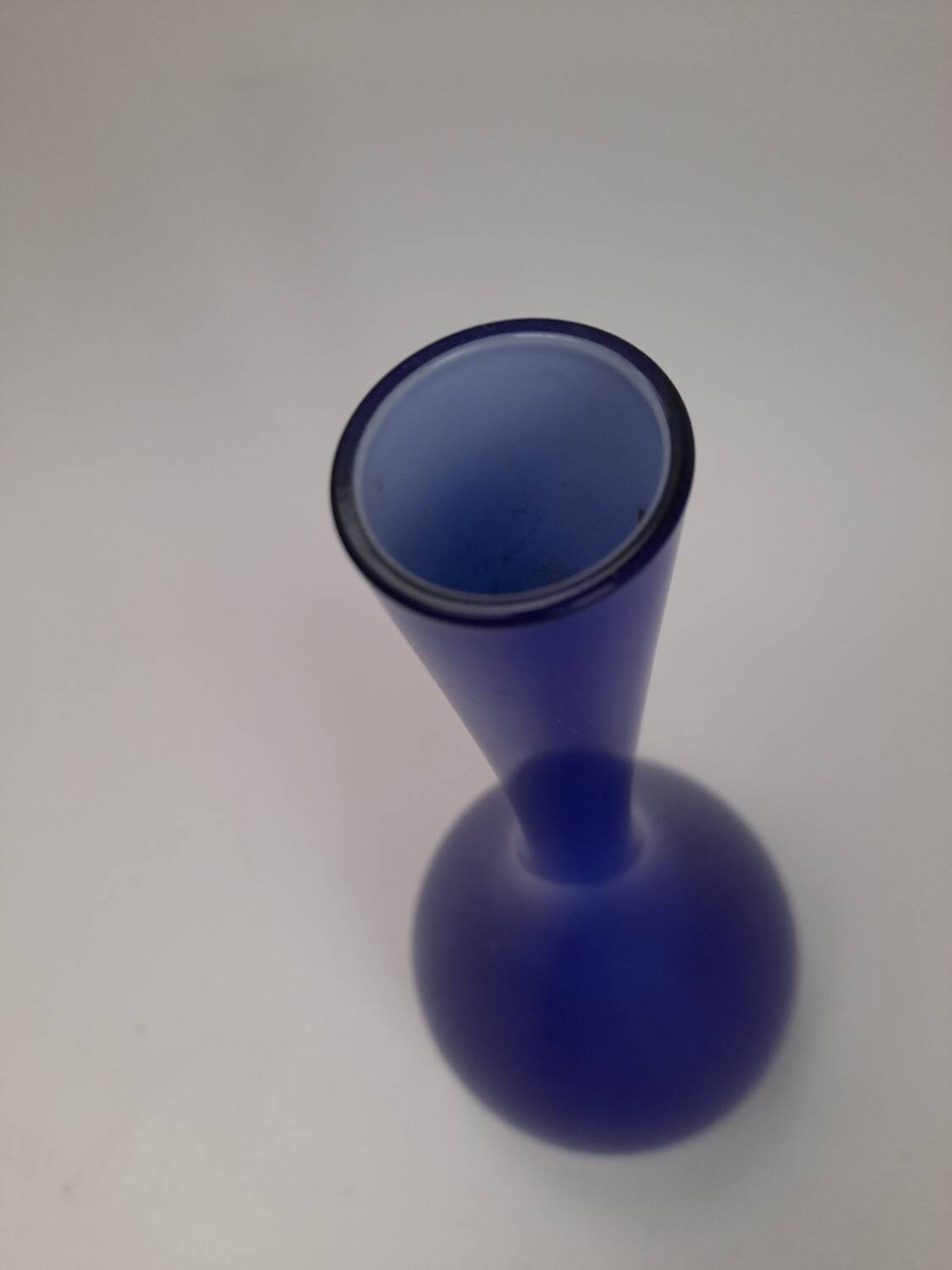 Pretty blue opaline soliflore vase Made in Sweden