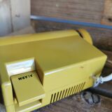Yellow vintage sankyo alarm clock