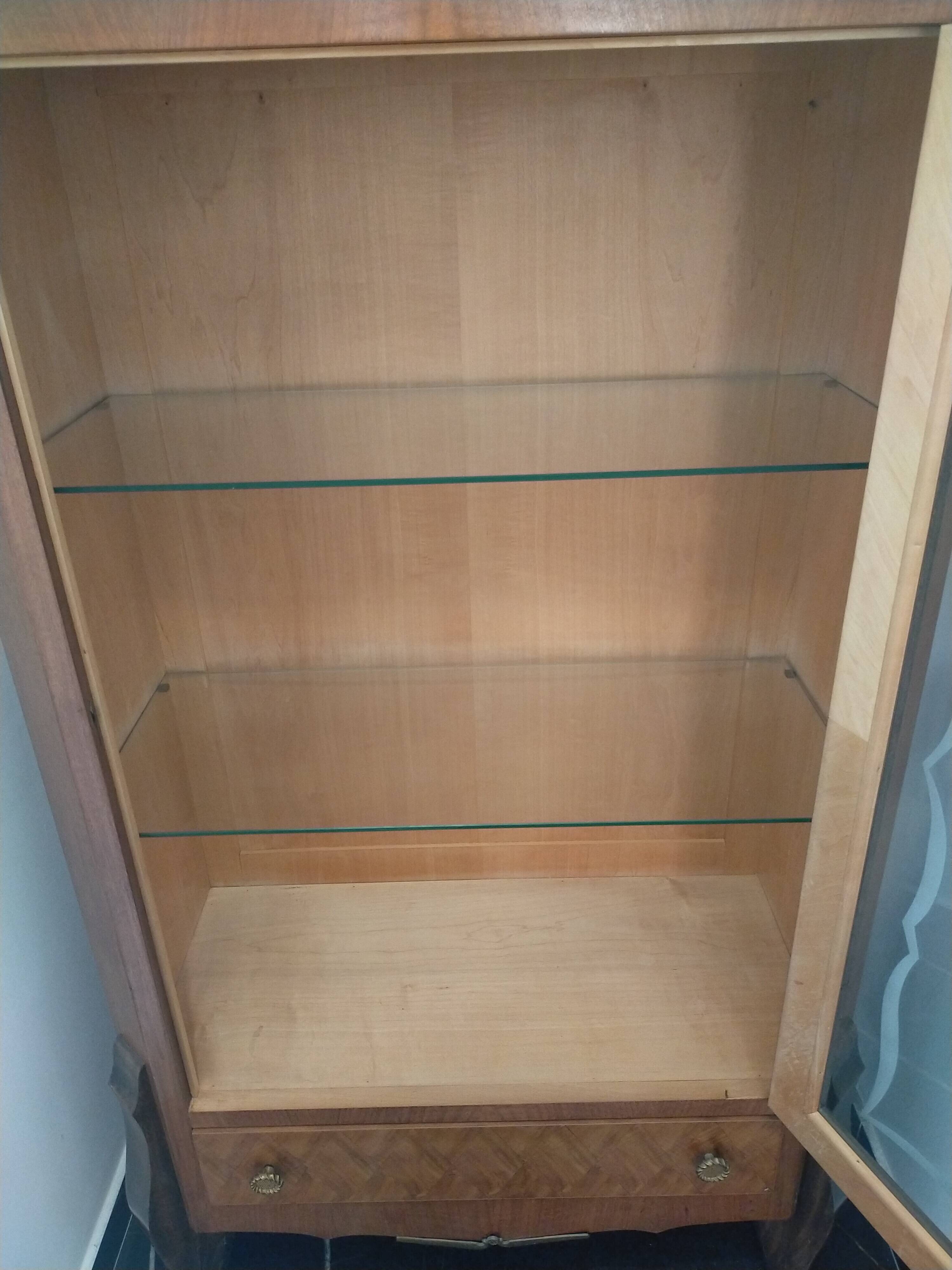 Vintage display cabinet in rosewood veneer 1950/1960