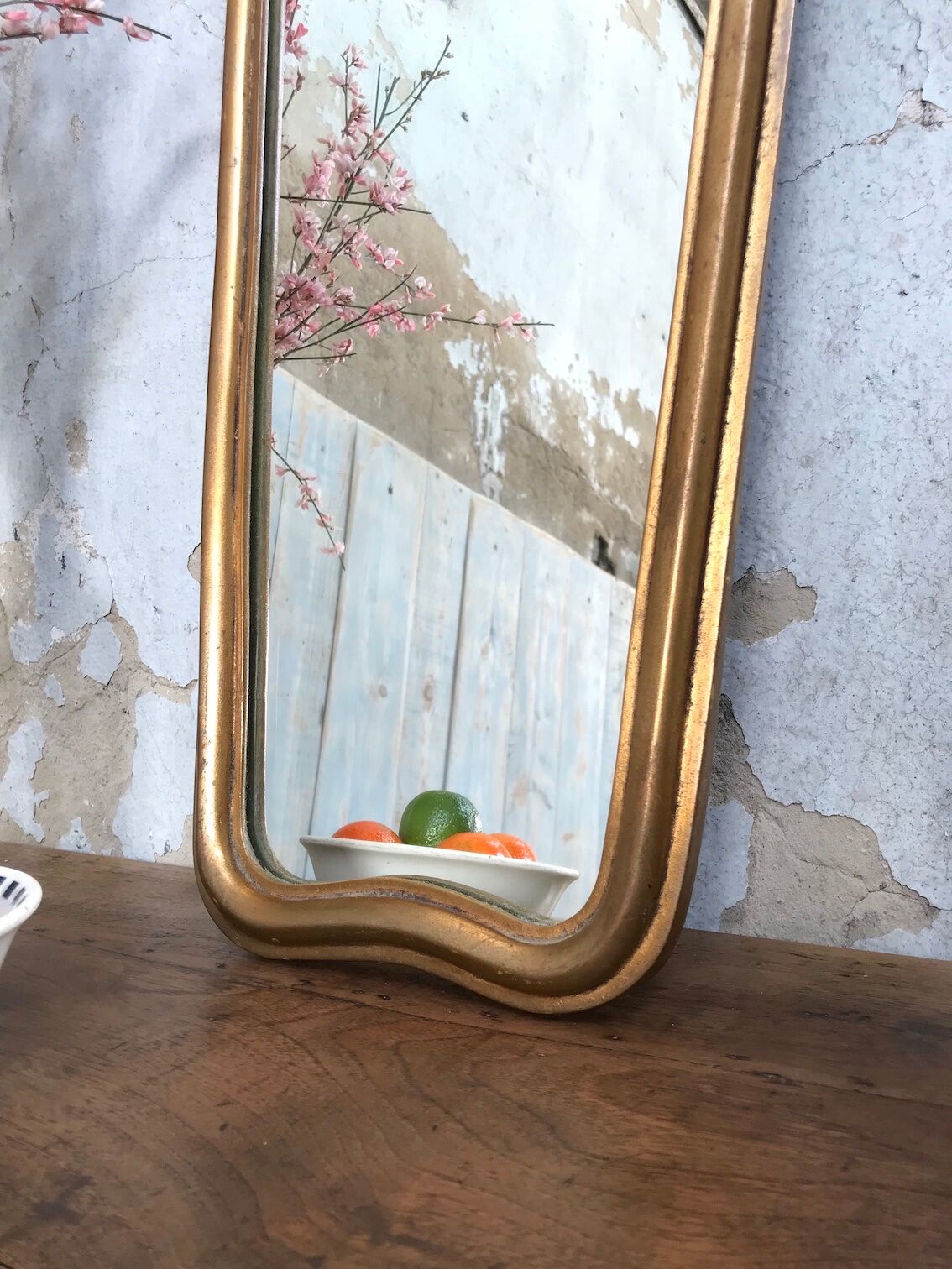 Mirror in gilded wood