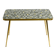 Beautiful Mid Century Modern brass side table with mosaic surface by Münche