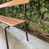 Vintage school bench