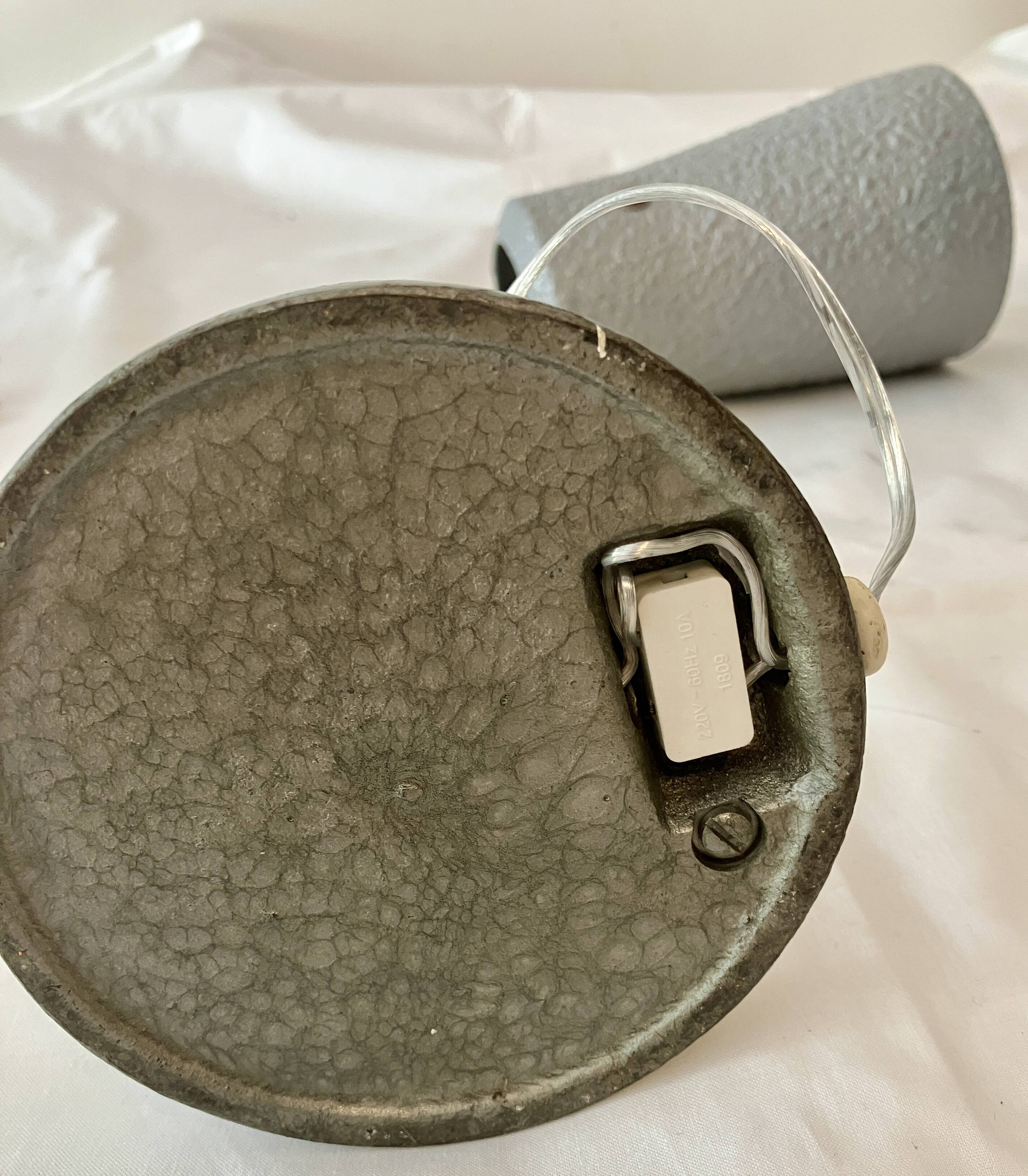 Pair of cogit workshop lamps