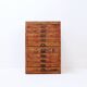 Industrial workshop furniture in pine with 10 drawers, circa 1940.