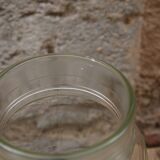 Glass pharmacy jar vase