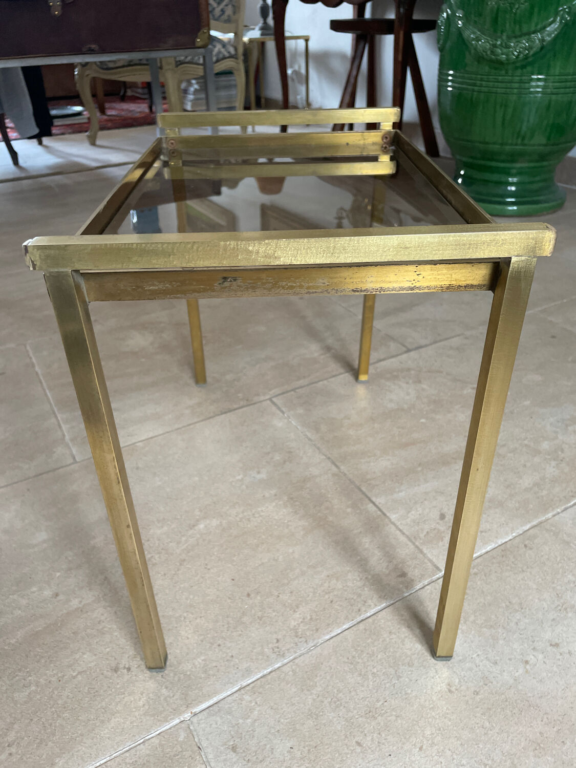 Vintage coffee table end of sofa 1970