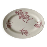 Beautiful Longchamp Terre de Fer dish with pink floral cornflower design
