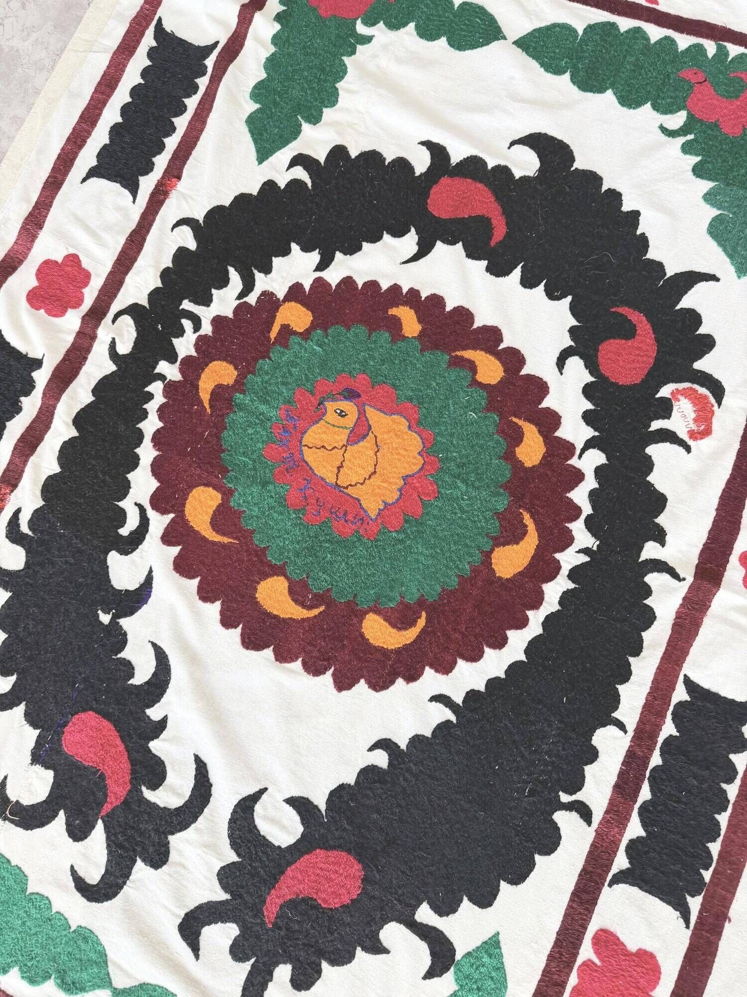 Vintage hand-embroidered tablecloth 120x180 cm