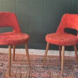 Pair of vintage moumoute chairs