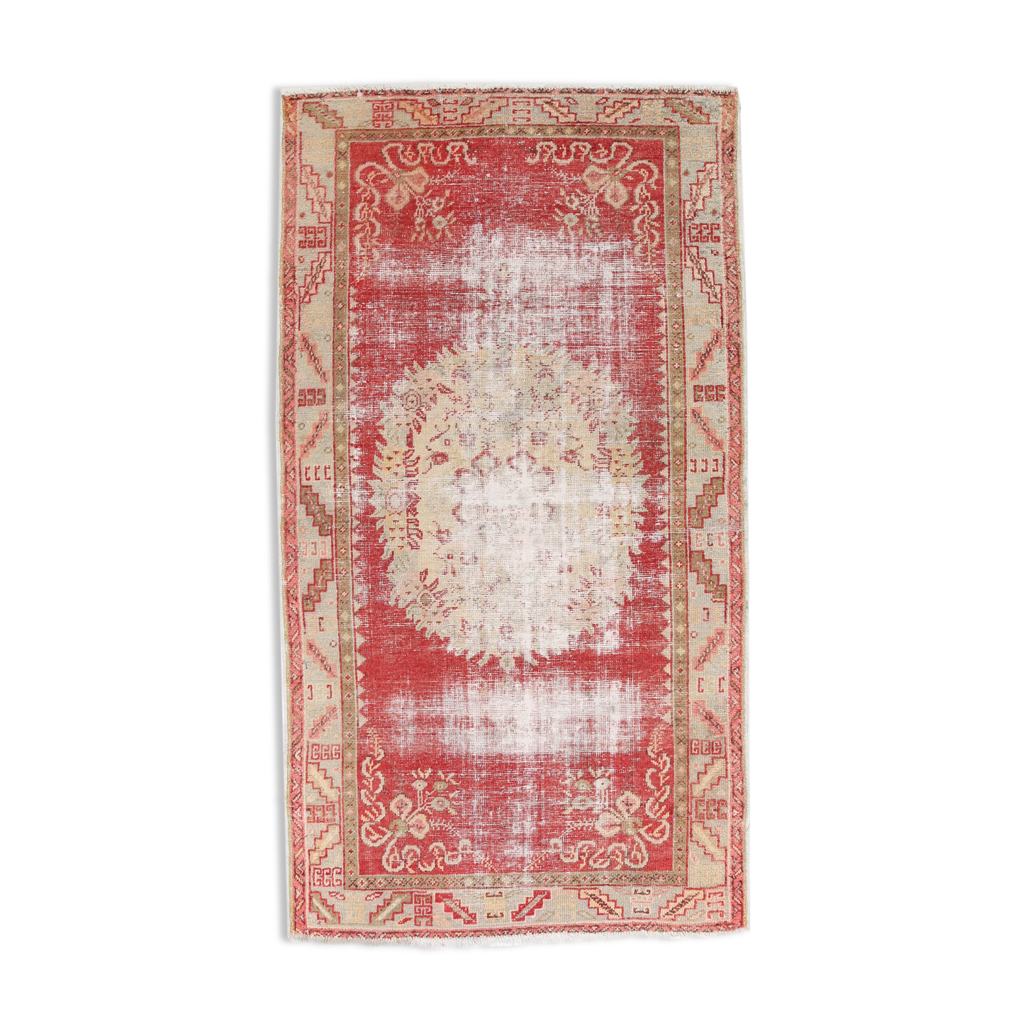 Wool Handmade Vintage Rug, 189x105Cm