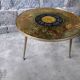Vintage coffee table compass feet