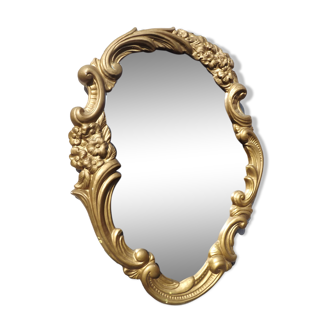 Miroir plâtre doré 50' vintage