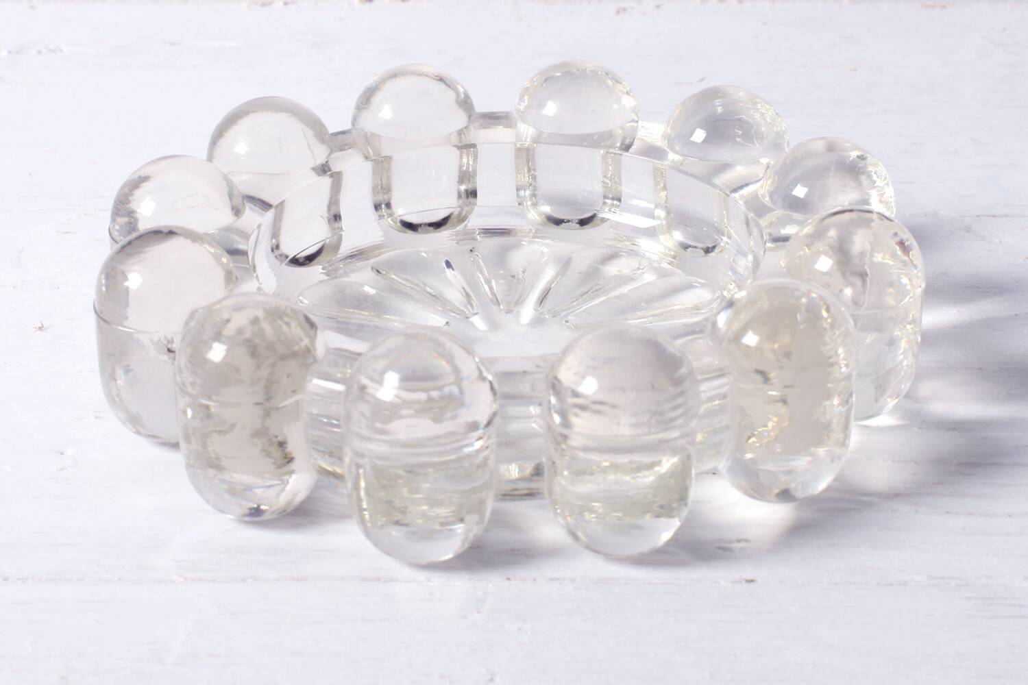 Boopie Bubble Glass Ashtray / Mid-Century Smоking Accessory / Italy / 1950s