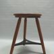 Massive workshop stool made of beech wood and metal - Mid Century