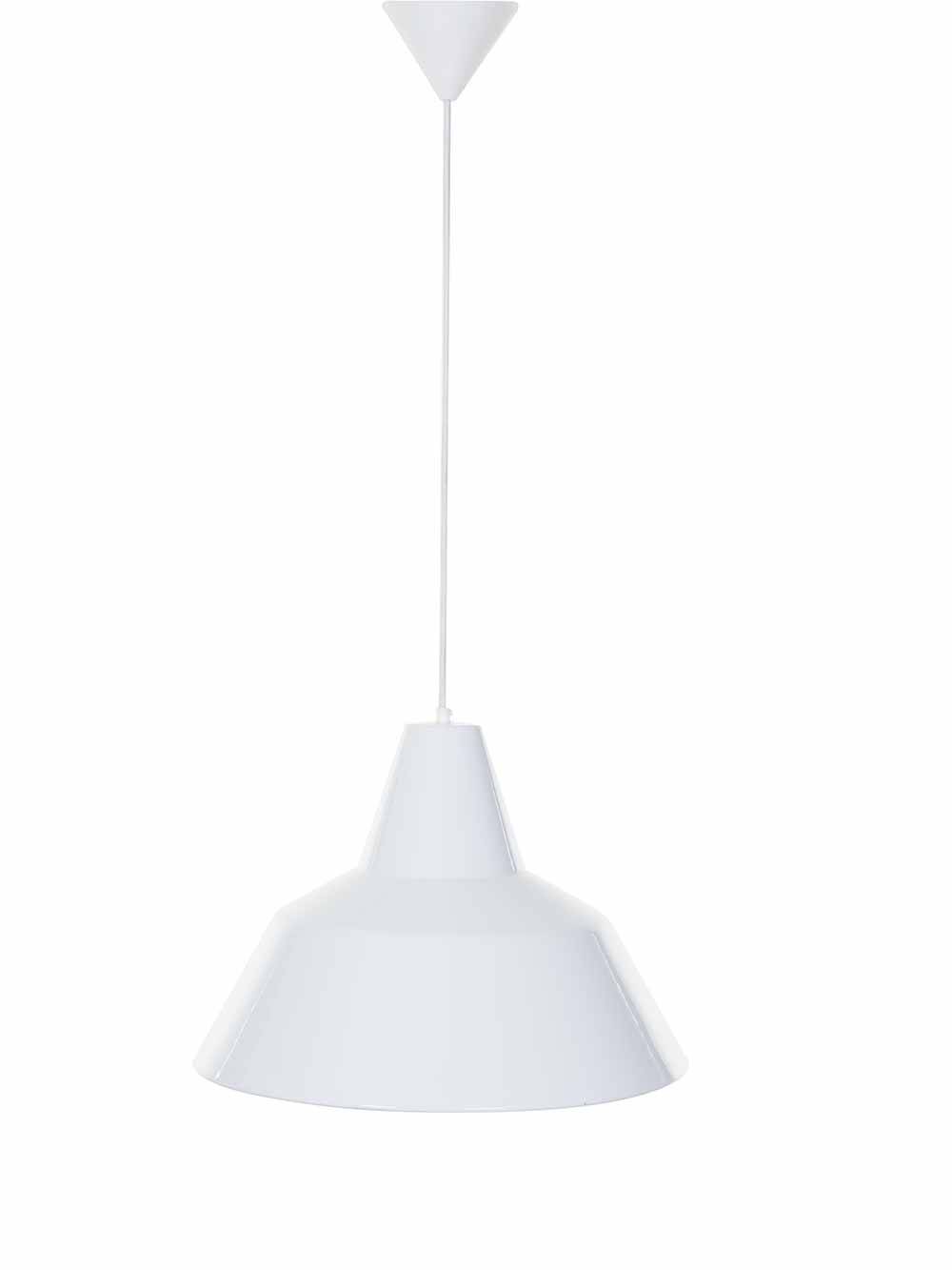 White enamel pendant – Louis Poulsen – Axel Wedel Madsen