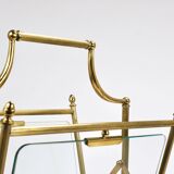 Neoclassical magazine rack by Maison Jansen, France, 1950s.