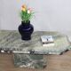 Handcrafted green marble coffee table, 1960s France