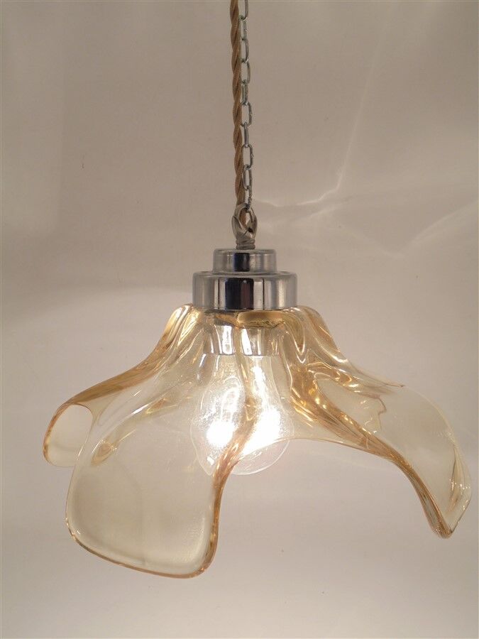 Suspension en verre or
