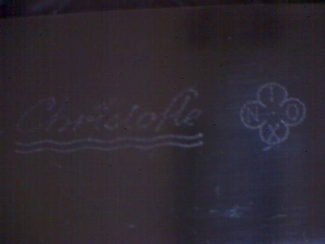 Box 2 drawers household 57 pieces christofle silver metal model "boreal"