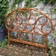 Vintage 1970s bamboo rattan headboard L166