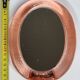 Miroir en verre vintage ovale à poser 16 cm