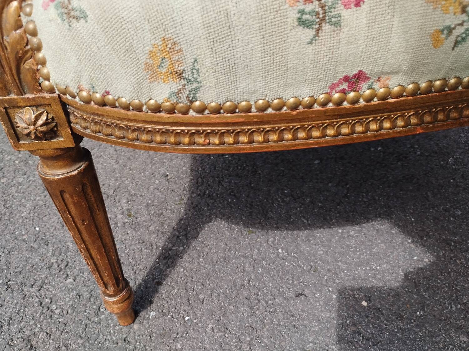 Pair of old Louis XVI style armchairs