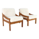 Pine armchair 'Gassel' Cream | one off a kind designer chair custom made