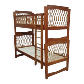Rattan bunk bed, vintage 1960