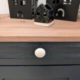 Midnight gray Parisian sideboard