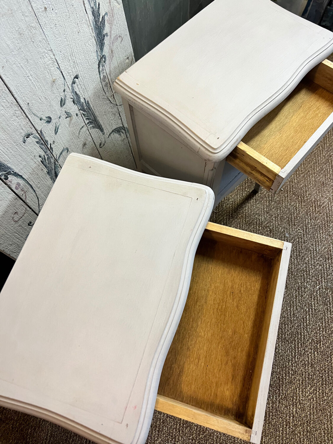 Pair of revamped bedside tables