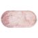 Plateau ovale en marbre rose