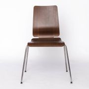 Chaise Gilbert IKEA – Chaise de salle à manger empilable vintage des années 1990, contreplaqué de teck