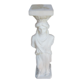 Pilier statuette grecque en albâtre