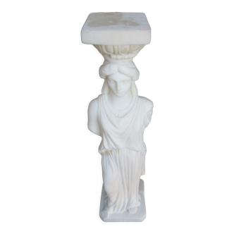 Pillar greek alabaster statuette