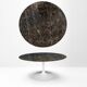 Original round Knoll Tulip dining table (137cm) Emperador glossy LIKE NEW!