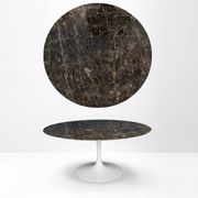 Original round Knoll Tulip dining table (137cm) Emperador glossy NEW CONDITION!