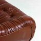 Rare "Capriccio" sofa in scrunched leather by Eurosalotto, 1970s