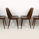 Set of 4 wooden chairs by Oswald Haerdtl for ton, 1950s, no. 515