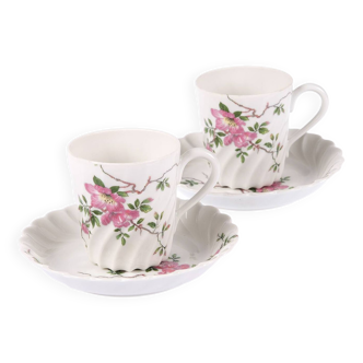 Service de 10 tasses avec soucoupe haviland france limoges