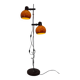 Lampadaire orange vintage, Hongrie, 1970