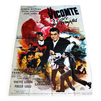 Original cinema poster "The Viscount settles his accounts" 1967 Kerwin Mathews 120x160 cm