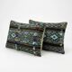 Set of 2 vintage kilim cushion covers 41x61 cm