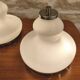 Pair of glass table lamps, Italy, 1960