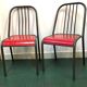 Paire chaises industrielles vintage