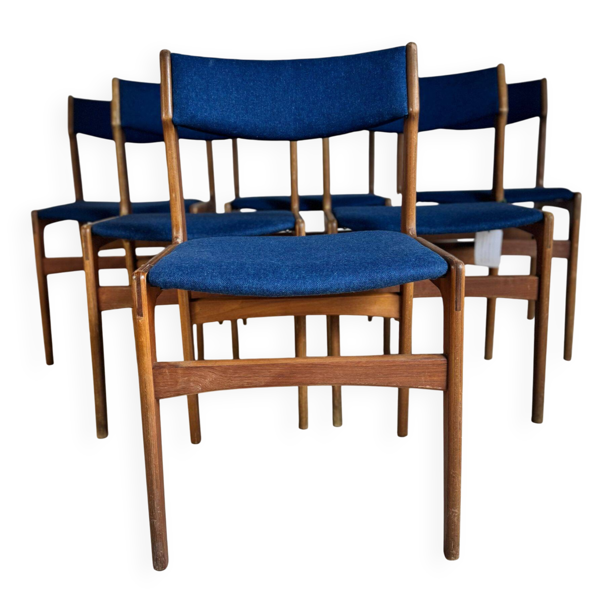 Set of six vintage chairs, Denmark, 1960s