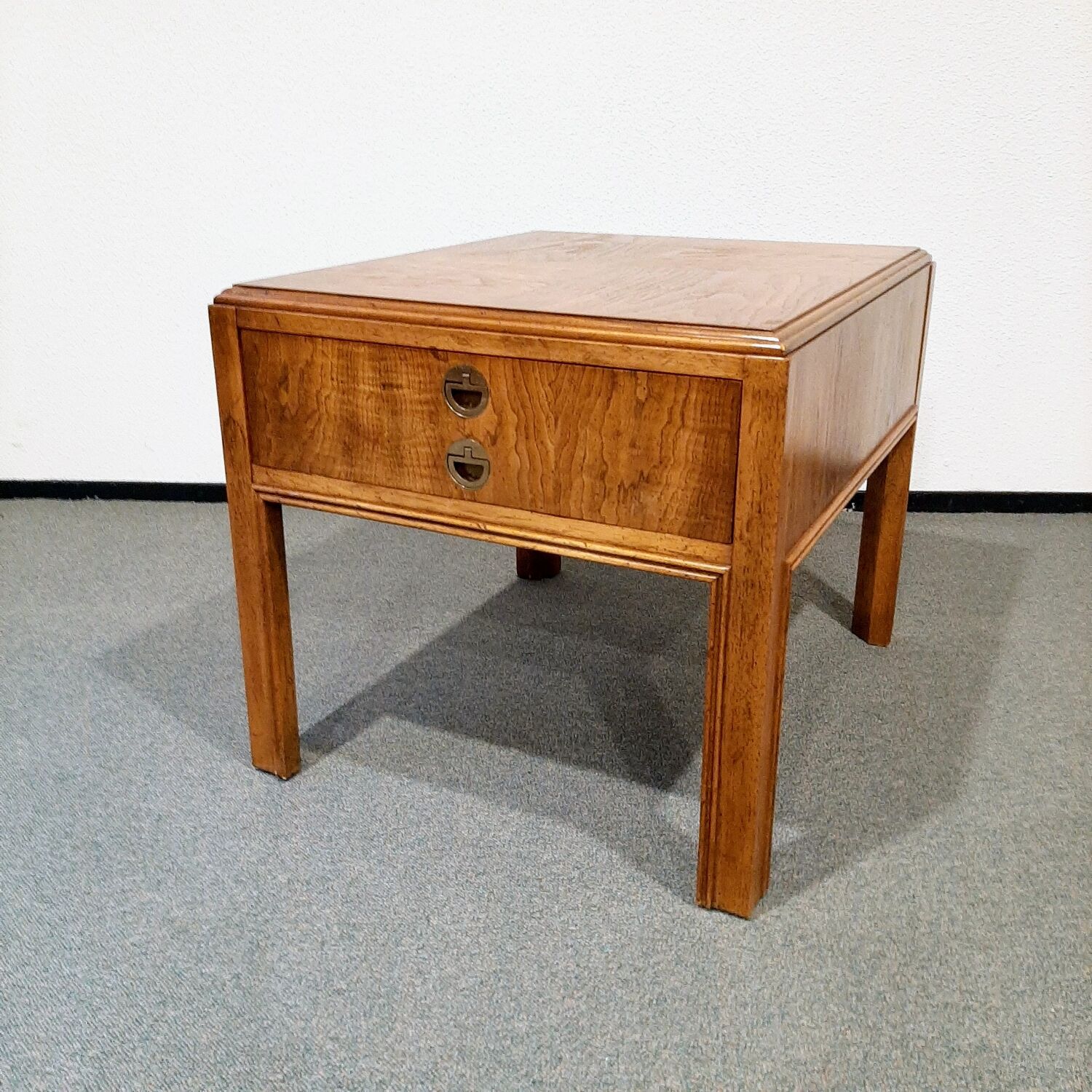 Vintage Drexel walnut bedside table, 1960