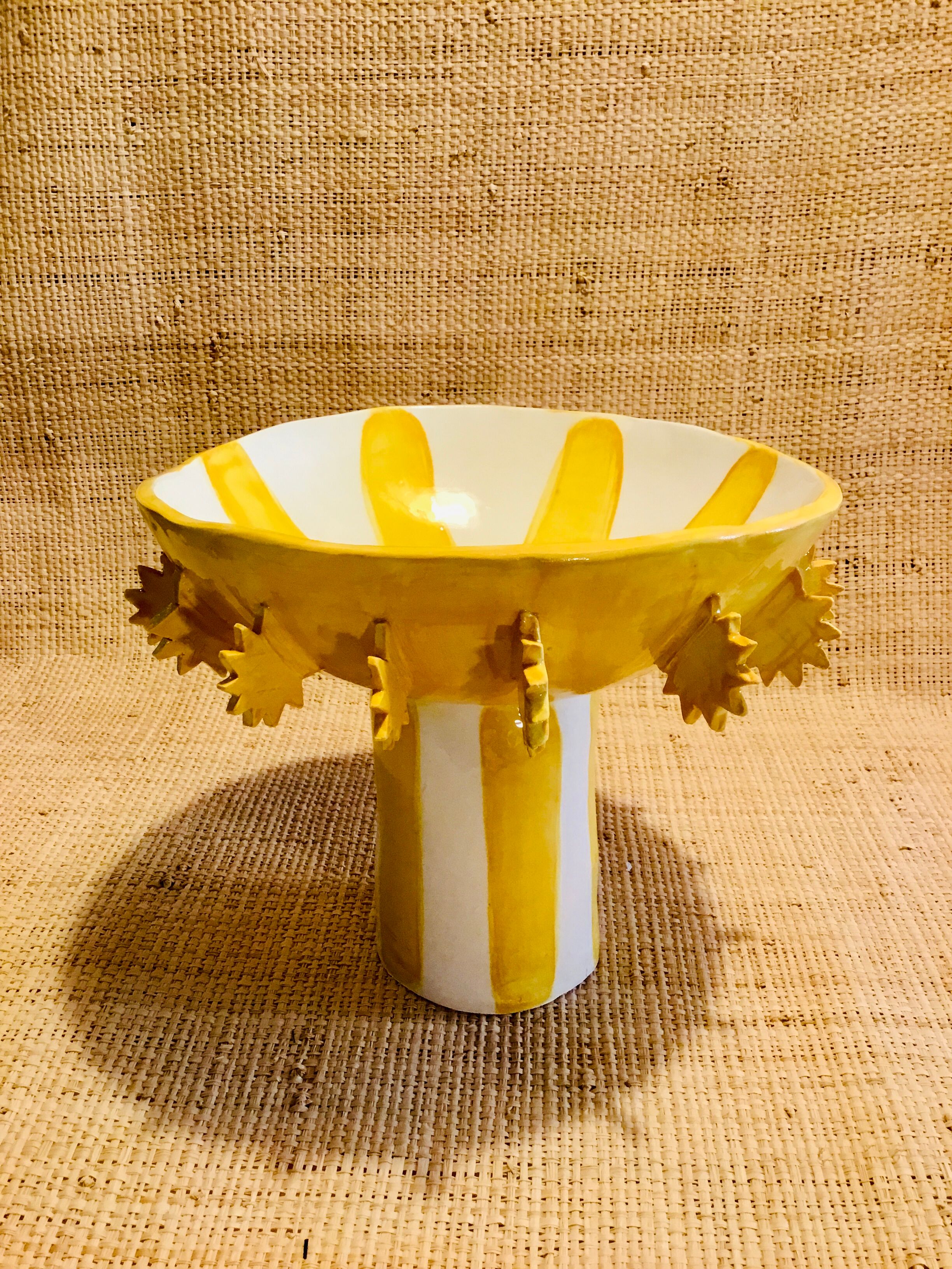 Hand-painted ceramic cut