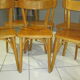Suite 6 chaises de bistrot vintage 1965