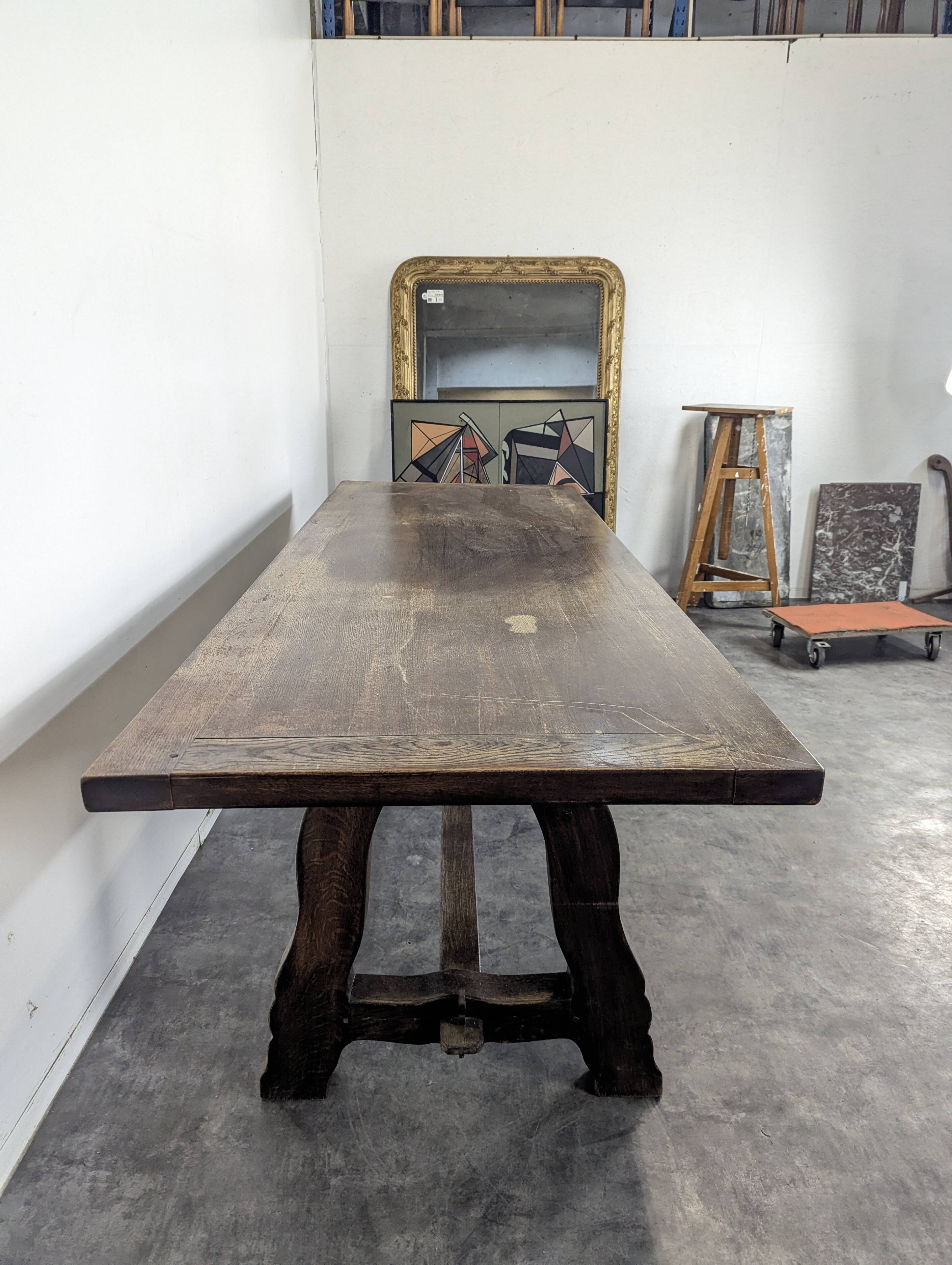 Solid oak Spanish table