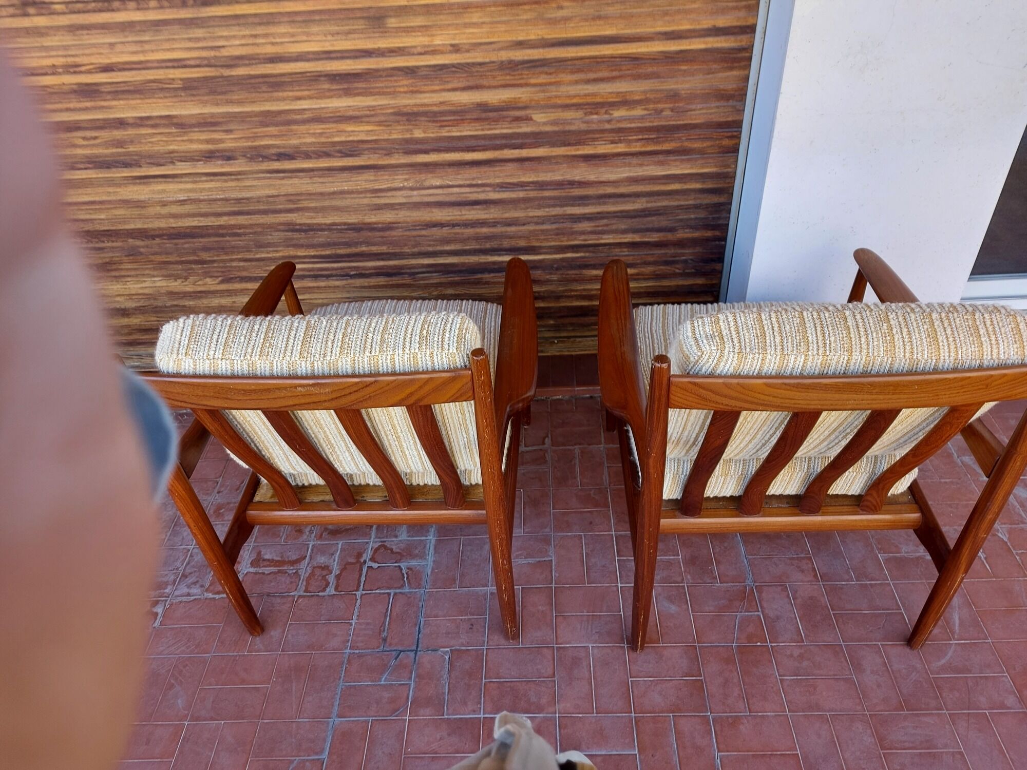 Scandinavian armchair Grete Jalk in teak, 50